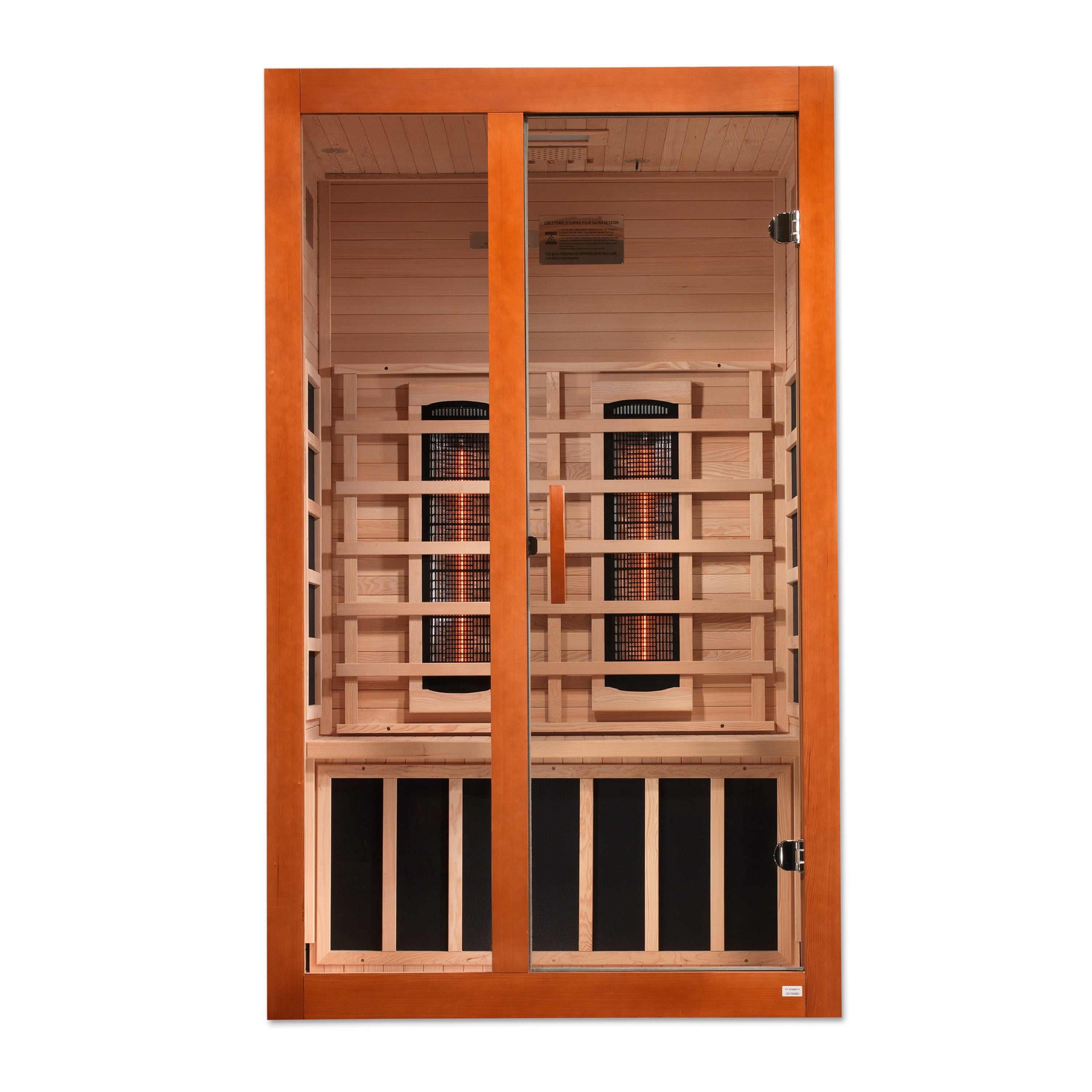 Dynamic Santiago 2-Person Full Spectrum  Near Zero EMF (Under 2MG) FAR Infrared Sauna (Canadian Hemlock)