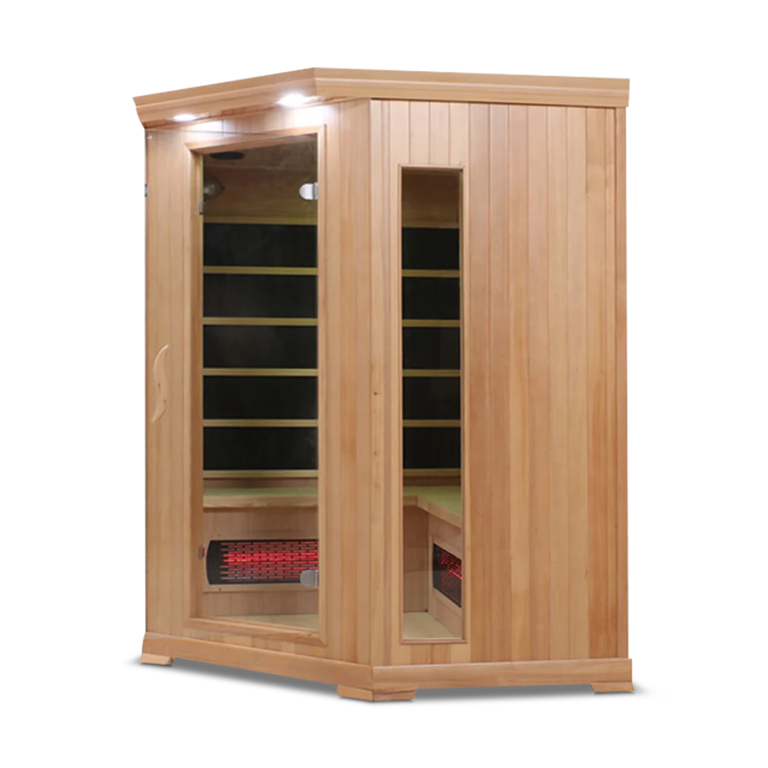 HealthSmart - Hemlock 4-person corner Infrared Sauna