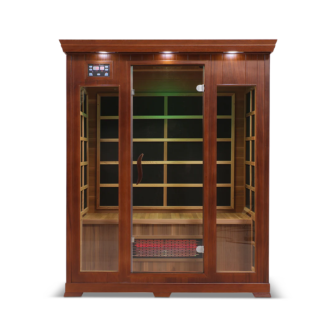 HealthSmart - Red Cedar 3-person Infrared Sauna