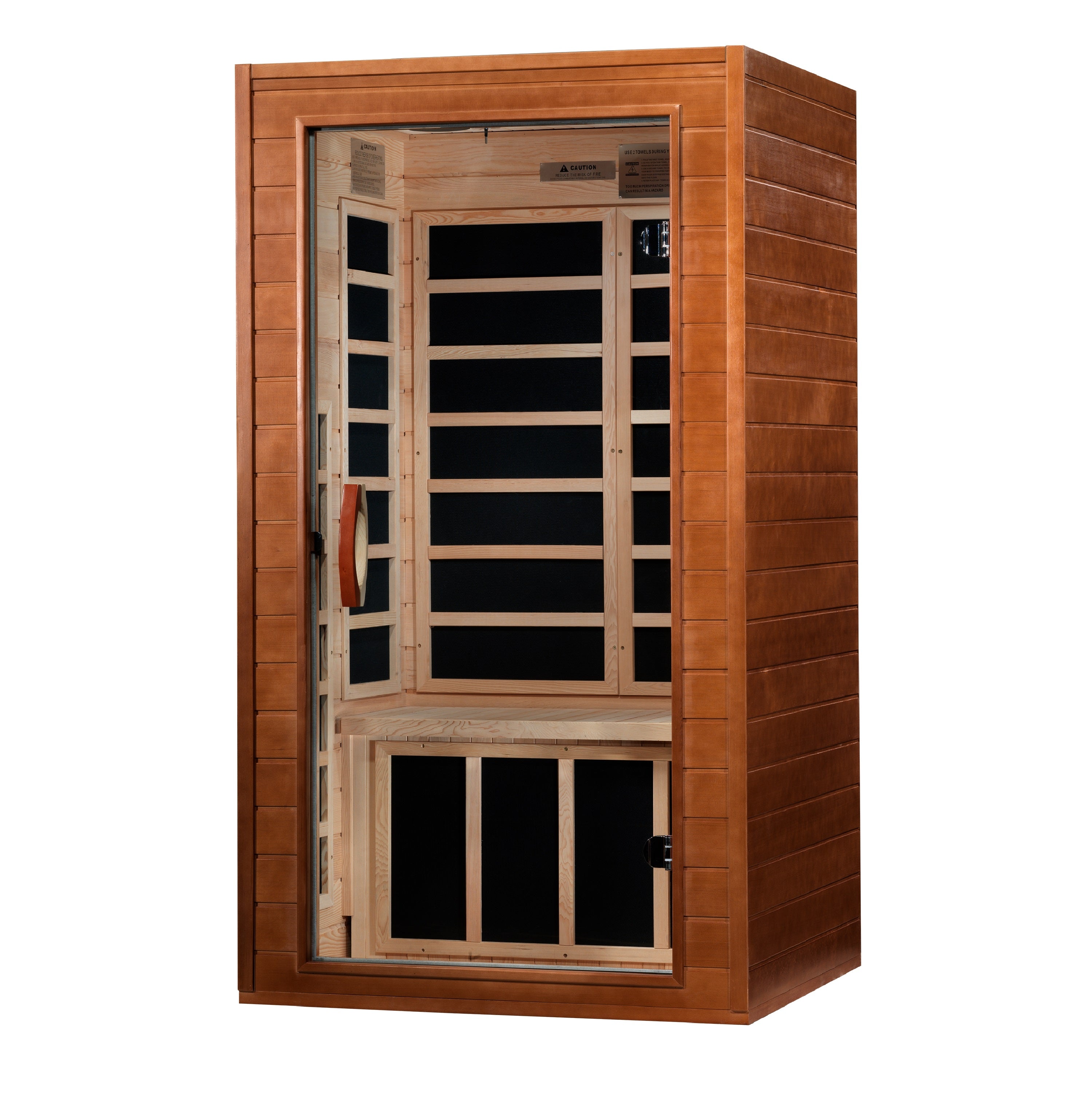 Dynamic Avila Elite 1-2-person Ultra Low EMF (Under 3MG) FAR Infrared Sauna (Canadian Hemlock)