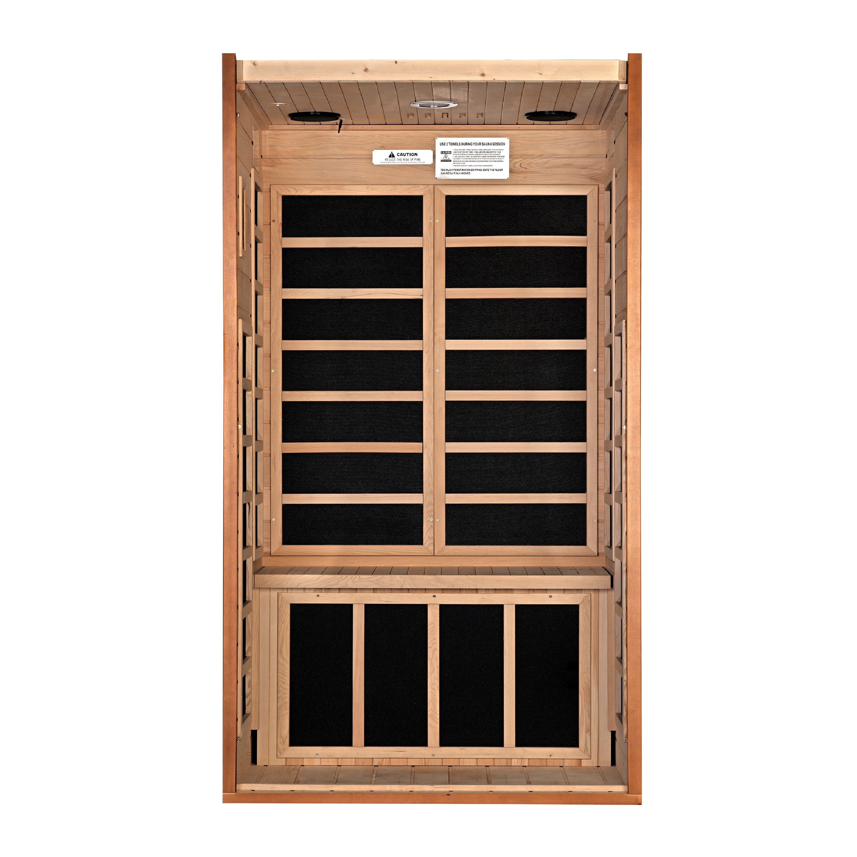 Dynamic Avila Elite 1-2-person Ultra Low EMF (Under 3MG) FAR Infrared Sauna (Canadian Hemlock)