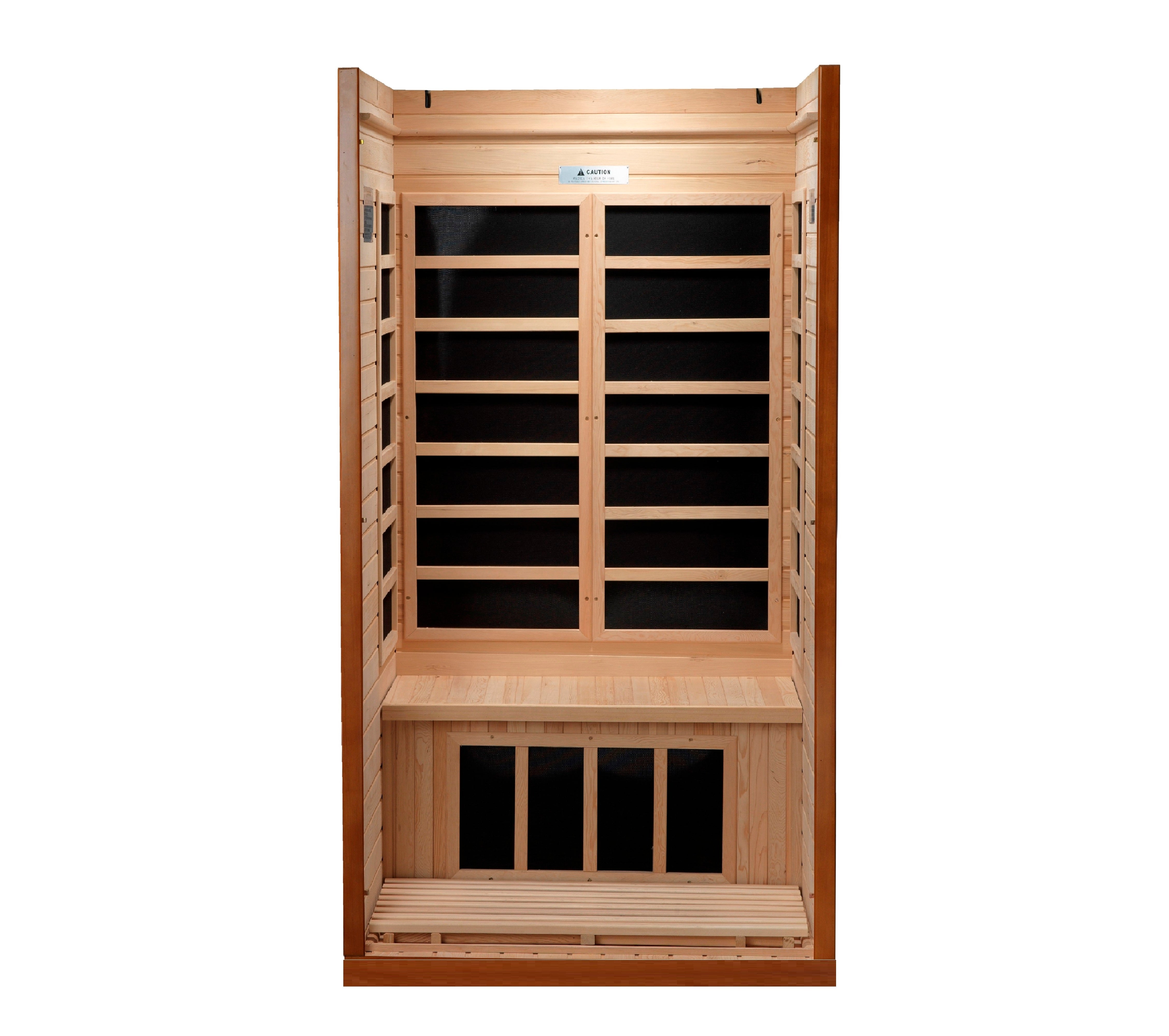 Dynamic Barcelona 1-2-person Low EMF (Under 8MG) FAR Infrared Sauna (Canadian Hemlock)