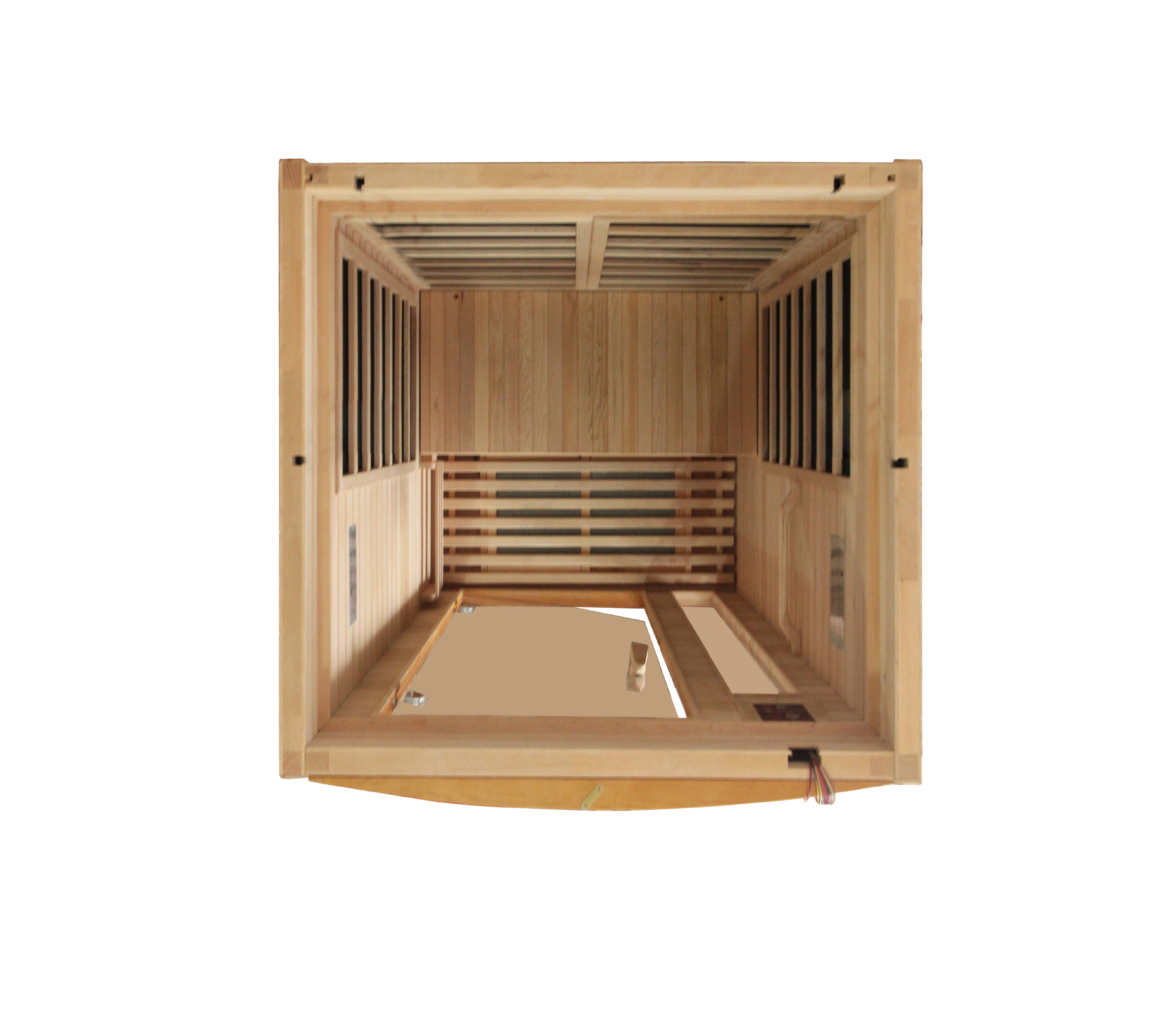 Dynamic Barcelona Elite 1-2-person Ultra Low EMF (Under 3MG) FAR Infrared Sauna (Canadian Hemlock)