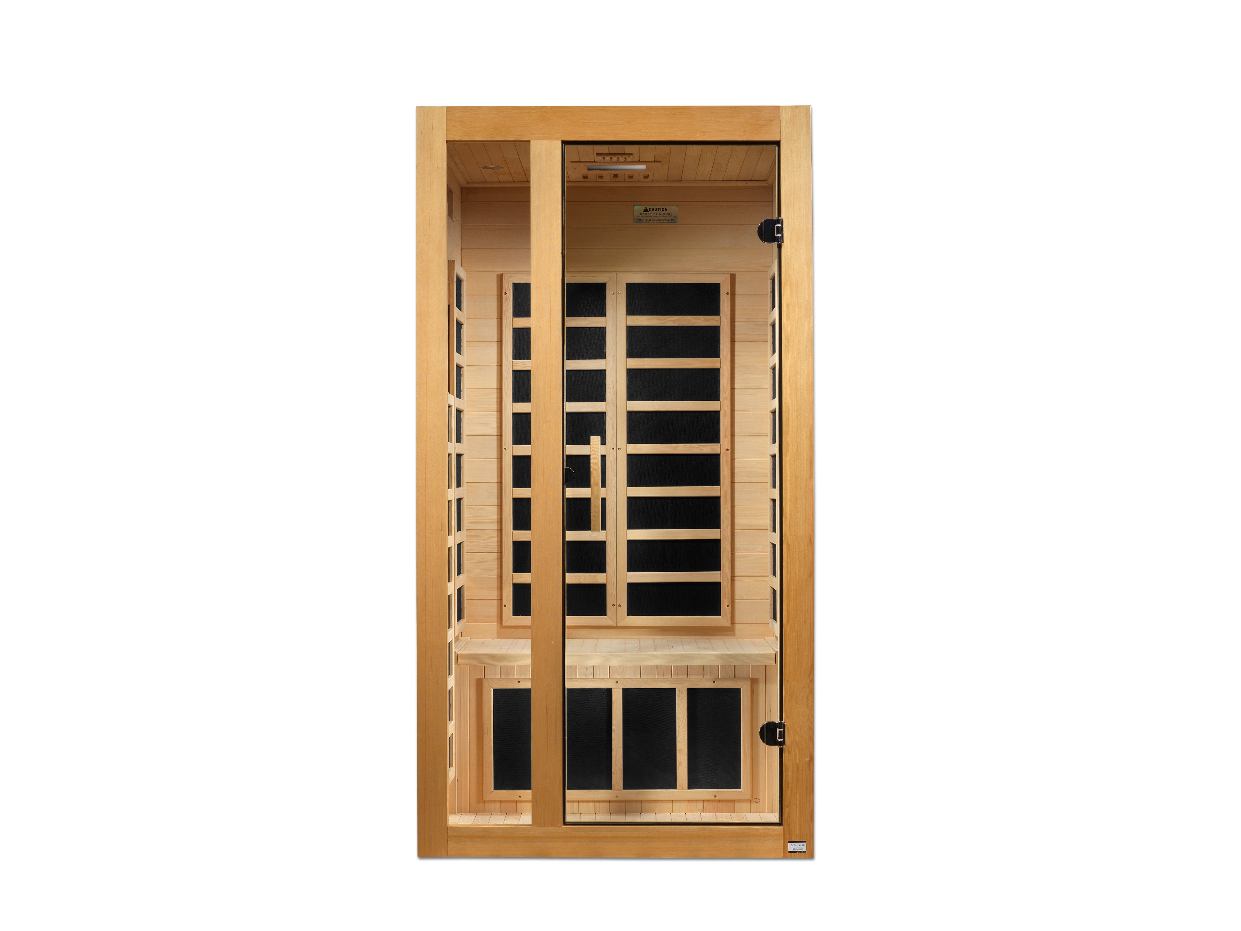 Dynamic Gracia 1-2-person Low EMF (Under 8MG) FAR Infrared Sauna (Canadian Hemlock)