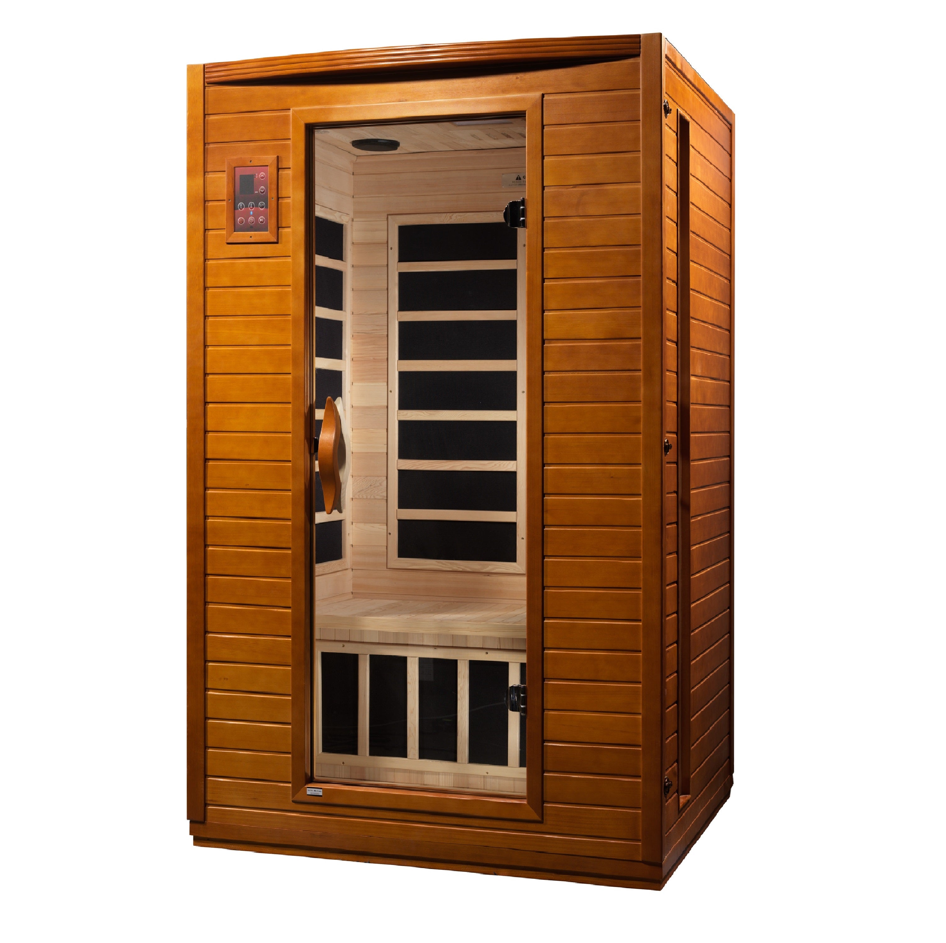 Infrared Sauna - 2-Person, Low EMF (Under 8MG) FAR Infrared Sauna, Canadian Hemlock | Dynamic Versailles