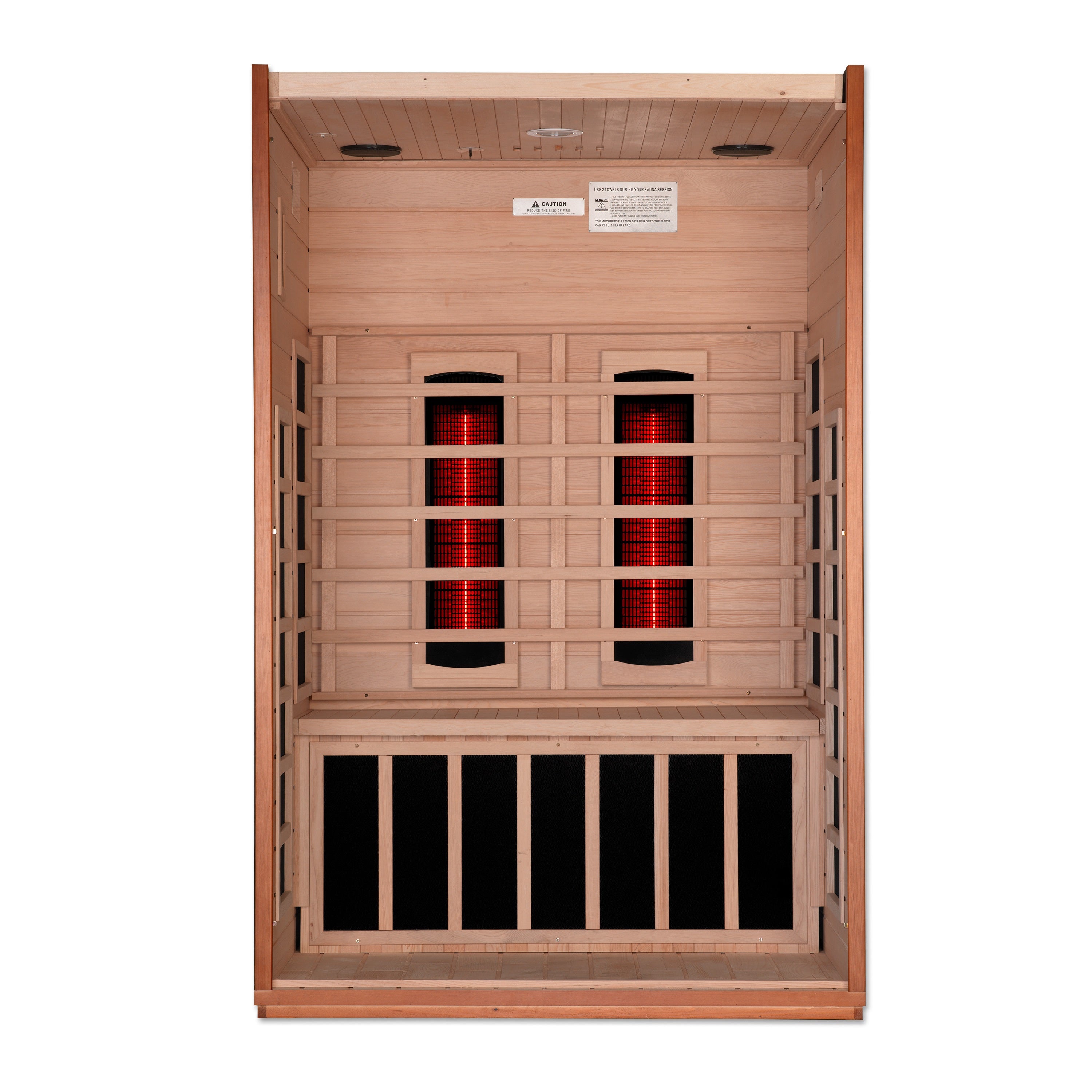 Dynamic Cardoba 2-Person Full Spectrum  Near Zero EMF (Under 2MG) FAR Infrared Sauna (Canadian Hemlock)