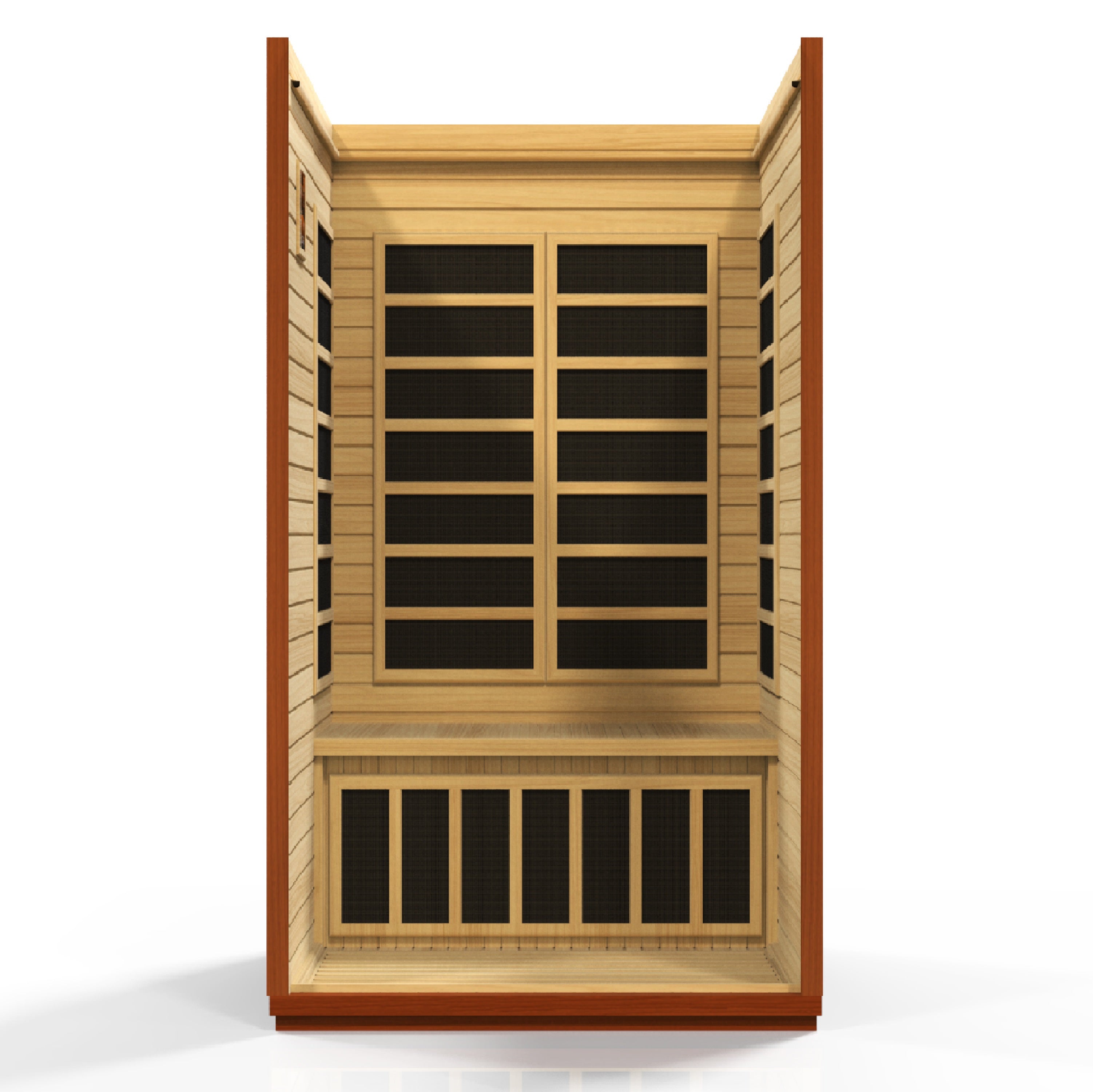 Dynamic San Marino Elite 2-person Ultra Low EMF (Under 3MG) FAR Infrared Sauna (Canadian Hemlock)