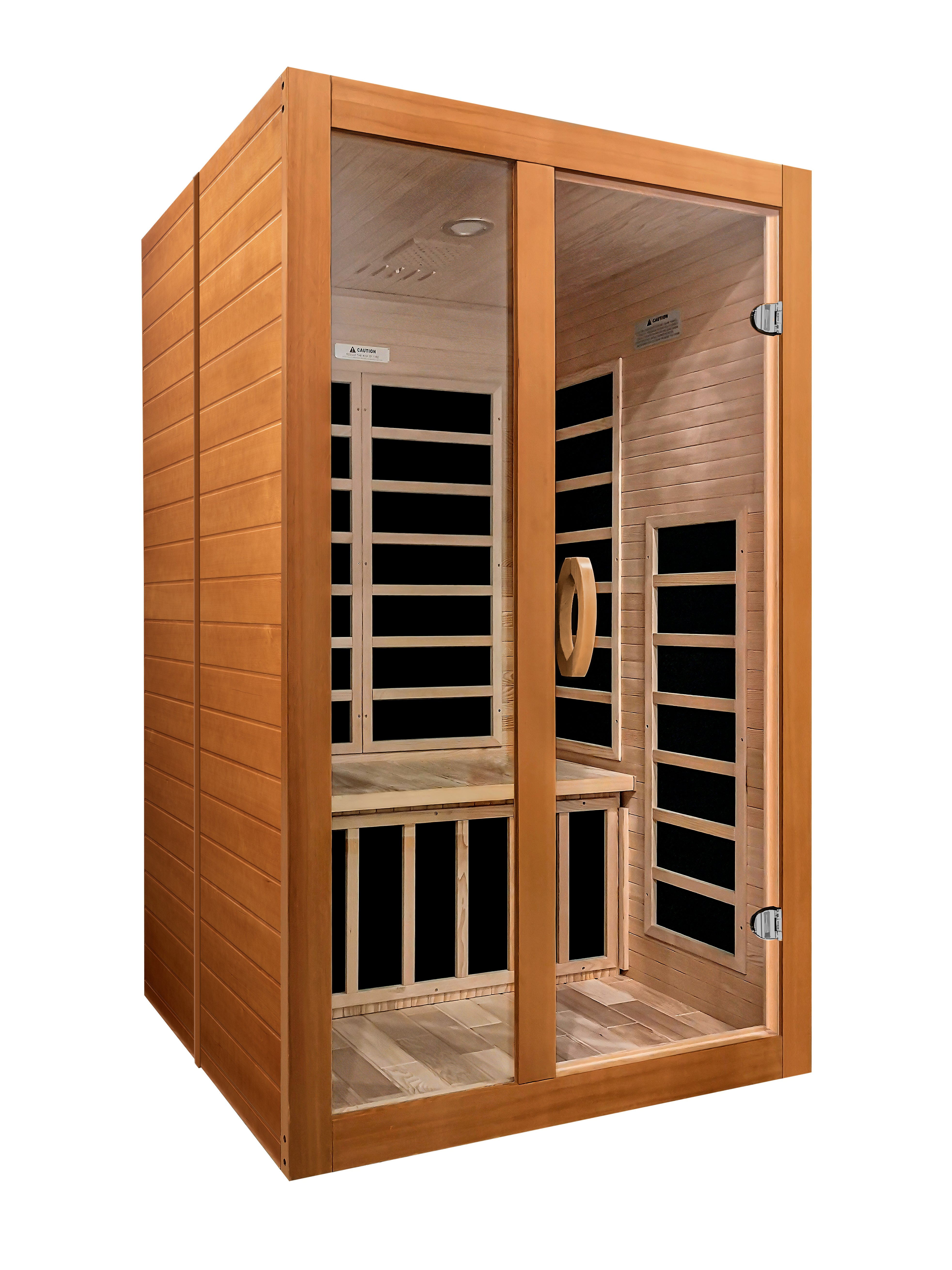 Dynamic Santiago Elite 2-person Ultra Low EMF (Under 3MG) FAR Infrared Sauna (Canadian Hemlock)