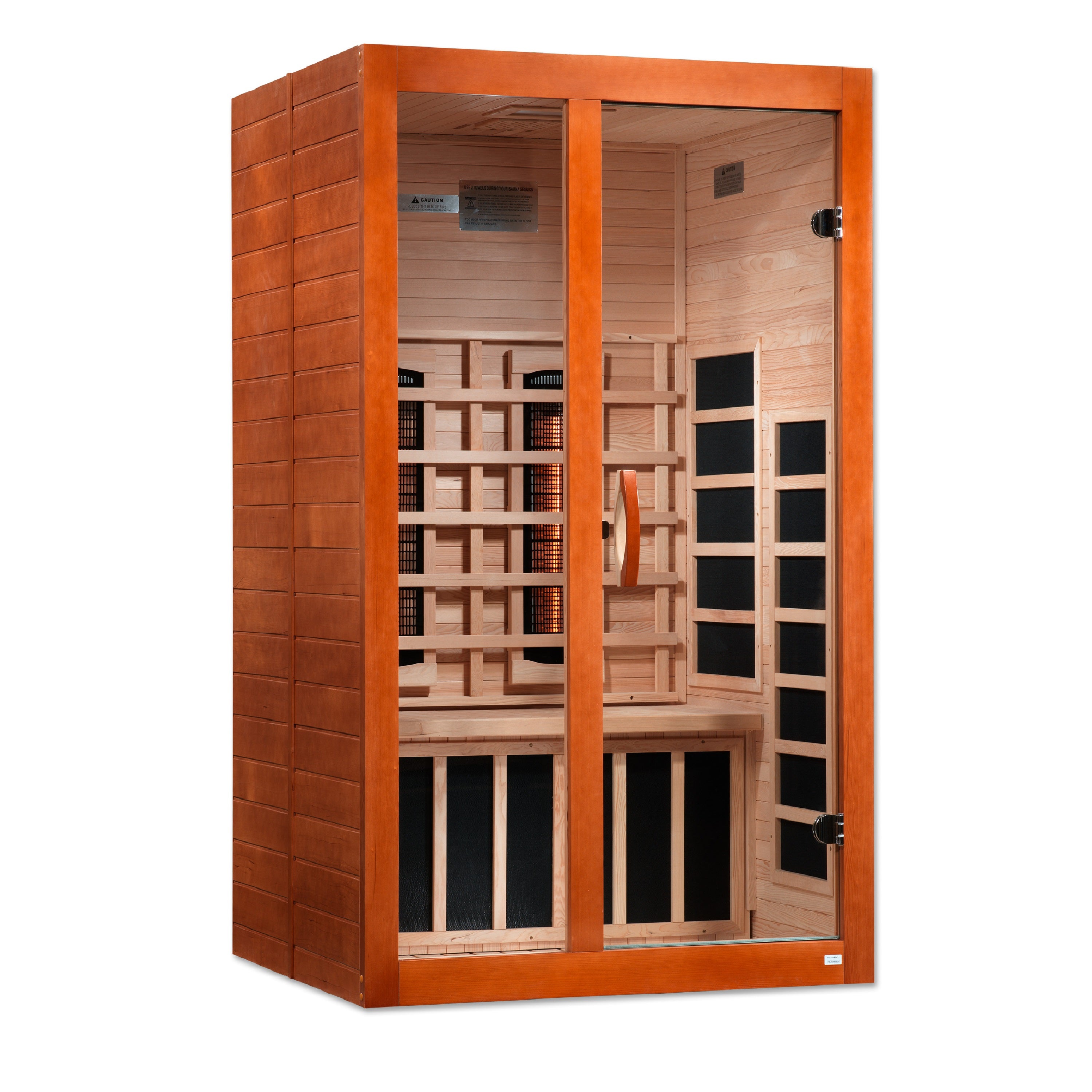 Dynamic Santiago 2-Person Full Spectrum  Near Zero EMF (Under 2MG) FAR Infrared Sauna (Canadian Hemlock)