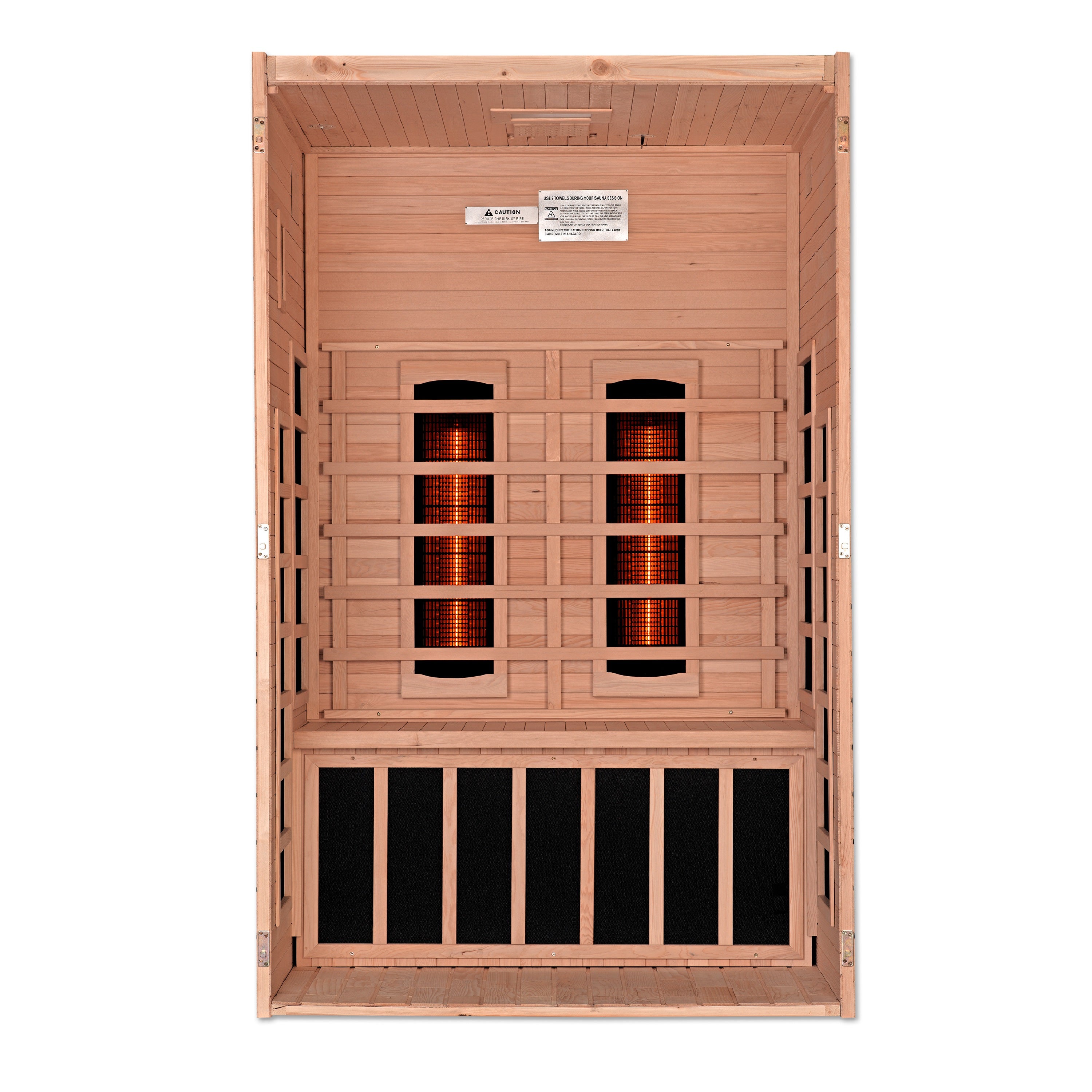 Dynamic Santiago 2-Person Full Spectrum  Near Zero EMF (Under 2MG) FAR Infrared Sauna (Canadian Hemlock)