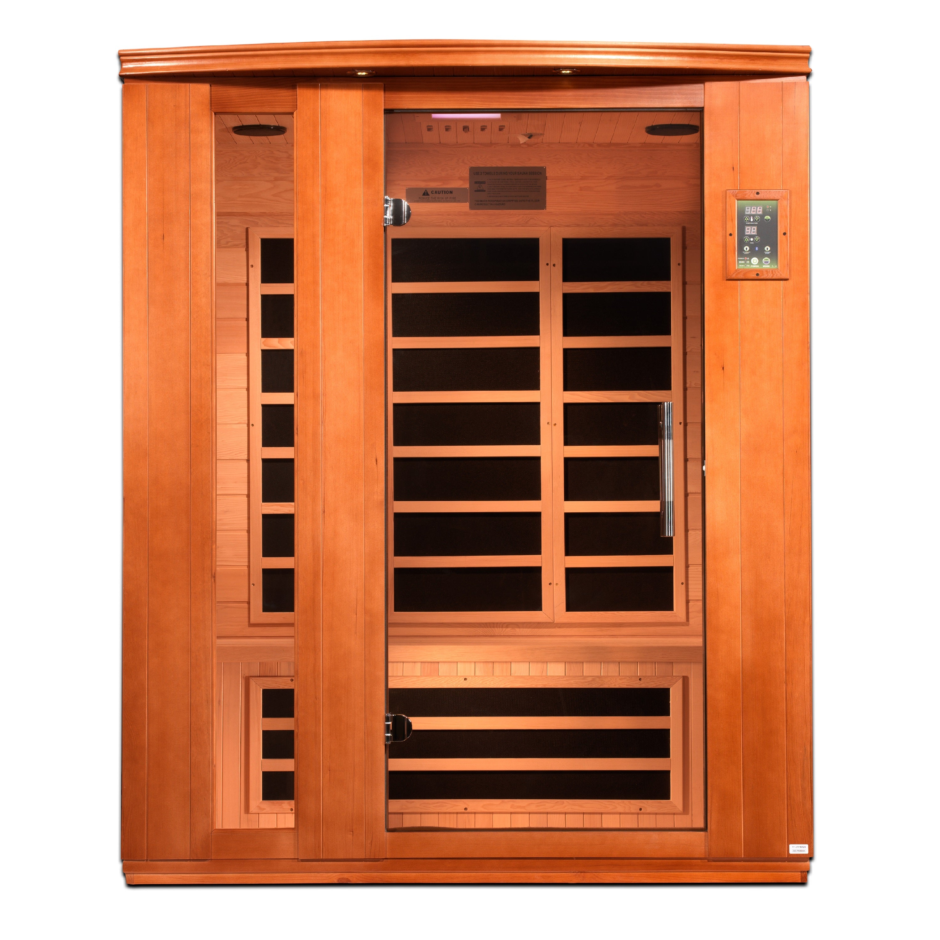 Infrared Sauna - 3-Person, Low EMF (Under 8MG), FAR Infrared Sauna, Canadian Hemlock | Dynamic Lugano