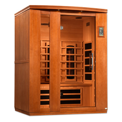 Dynamic Lugano 3-Person Full Spectrum  Near Zero EMF (Under 2MG) FAR Infrared Sauna (Canadian Hemlock)