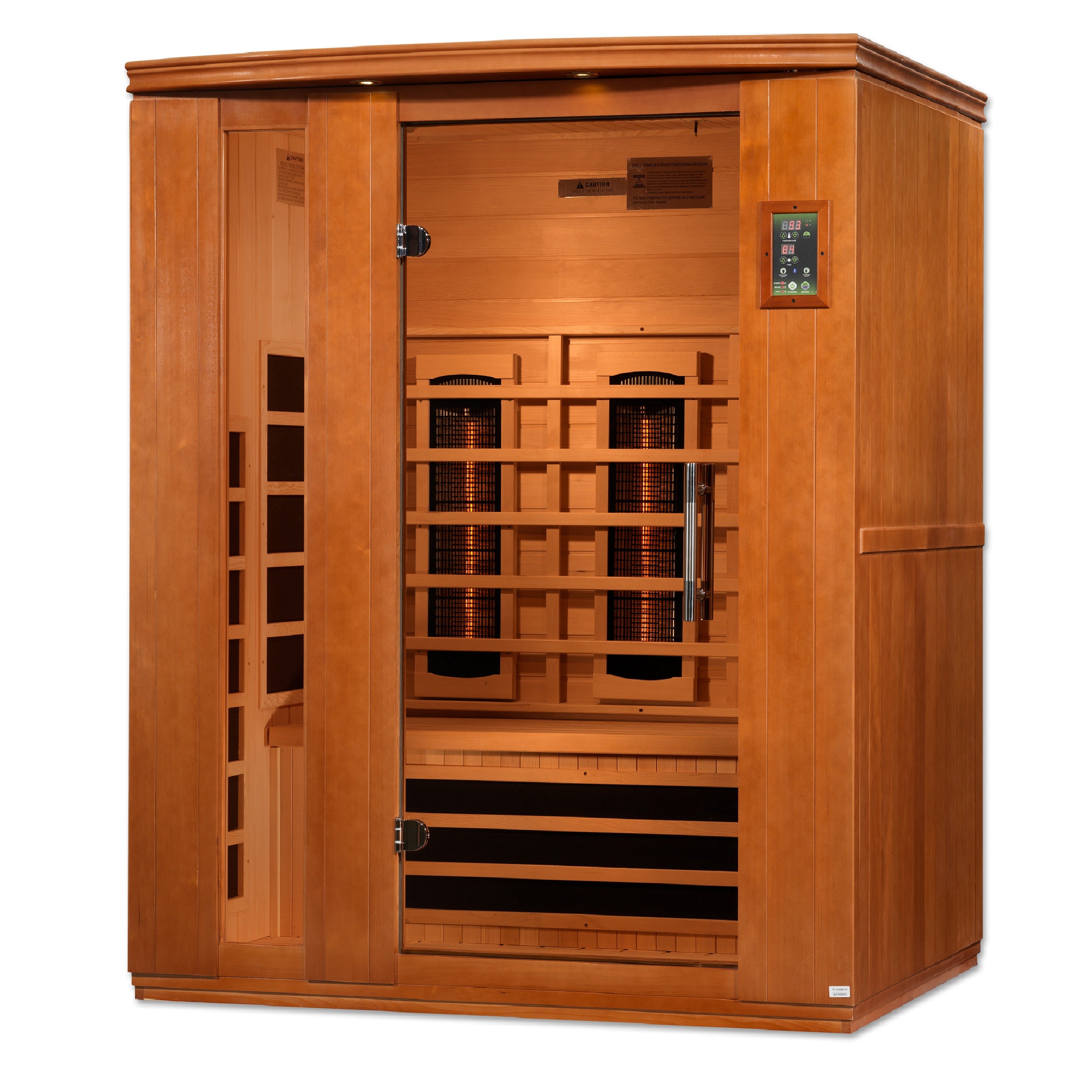 Dynamic Lugano 3-Person Full Spectrum  Near Zero EMF (Under 2MG) FAR Infrared Sauna (Canadian Hemlock)