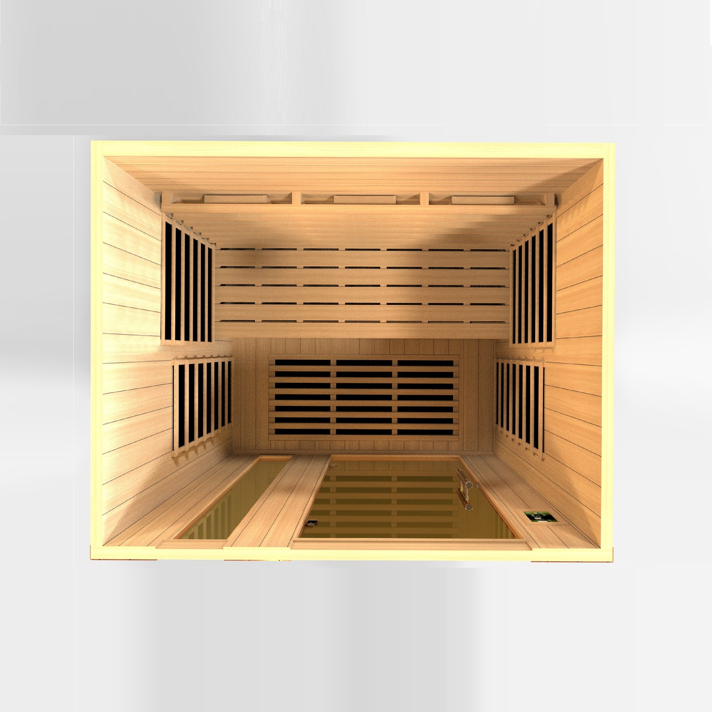 Dynamic Lugano 3-Person Full Spectrum  Near Zero EMF (Under 2MG) FAR Infrared Sauna (Canadian Hemlock)