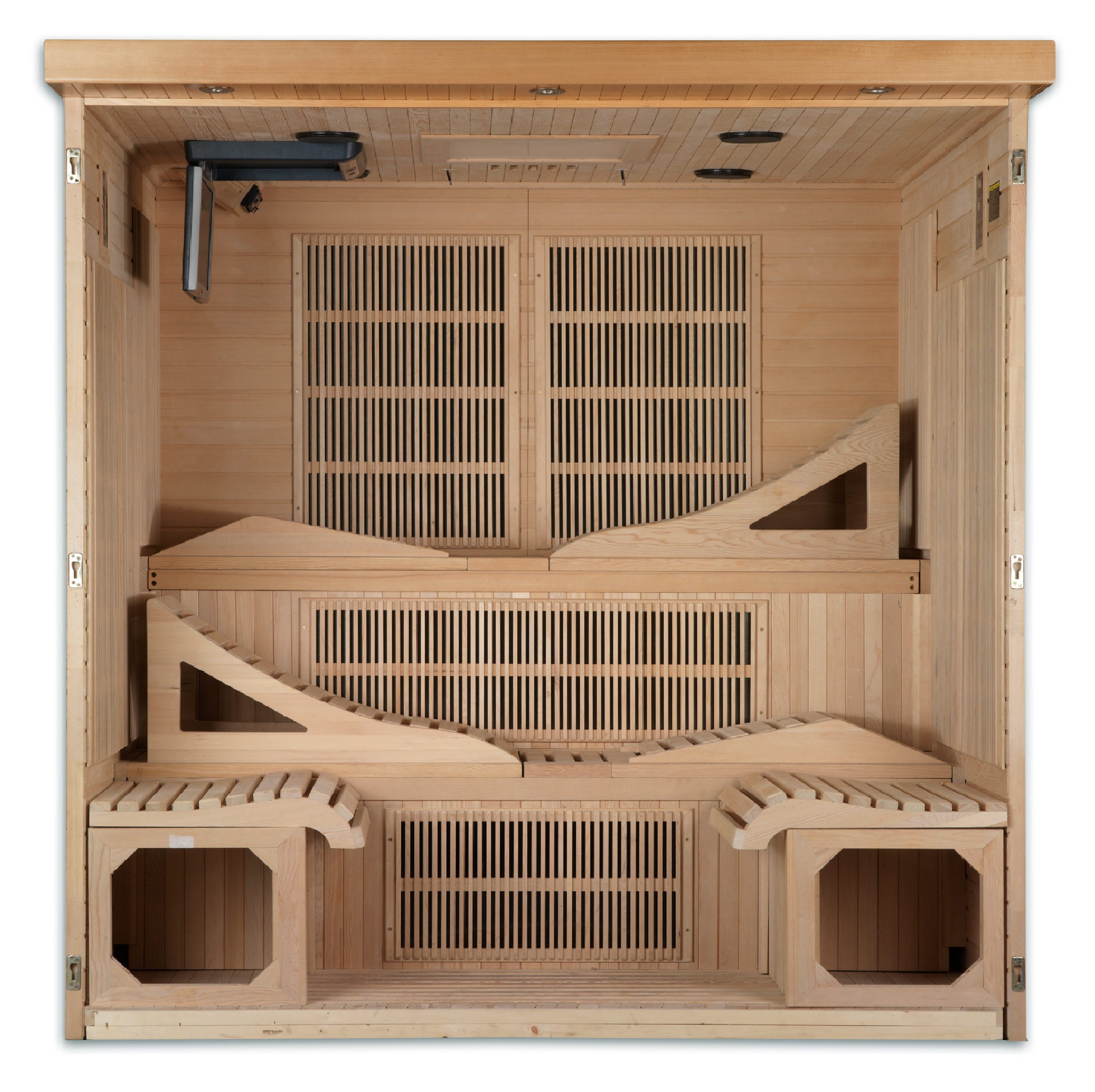 Golden Designs Monaco 6-person PureTech™ Near Zero EMF (Under 2MG) FAR Infrared Sauna (Canadian Hemlock)