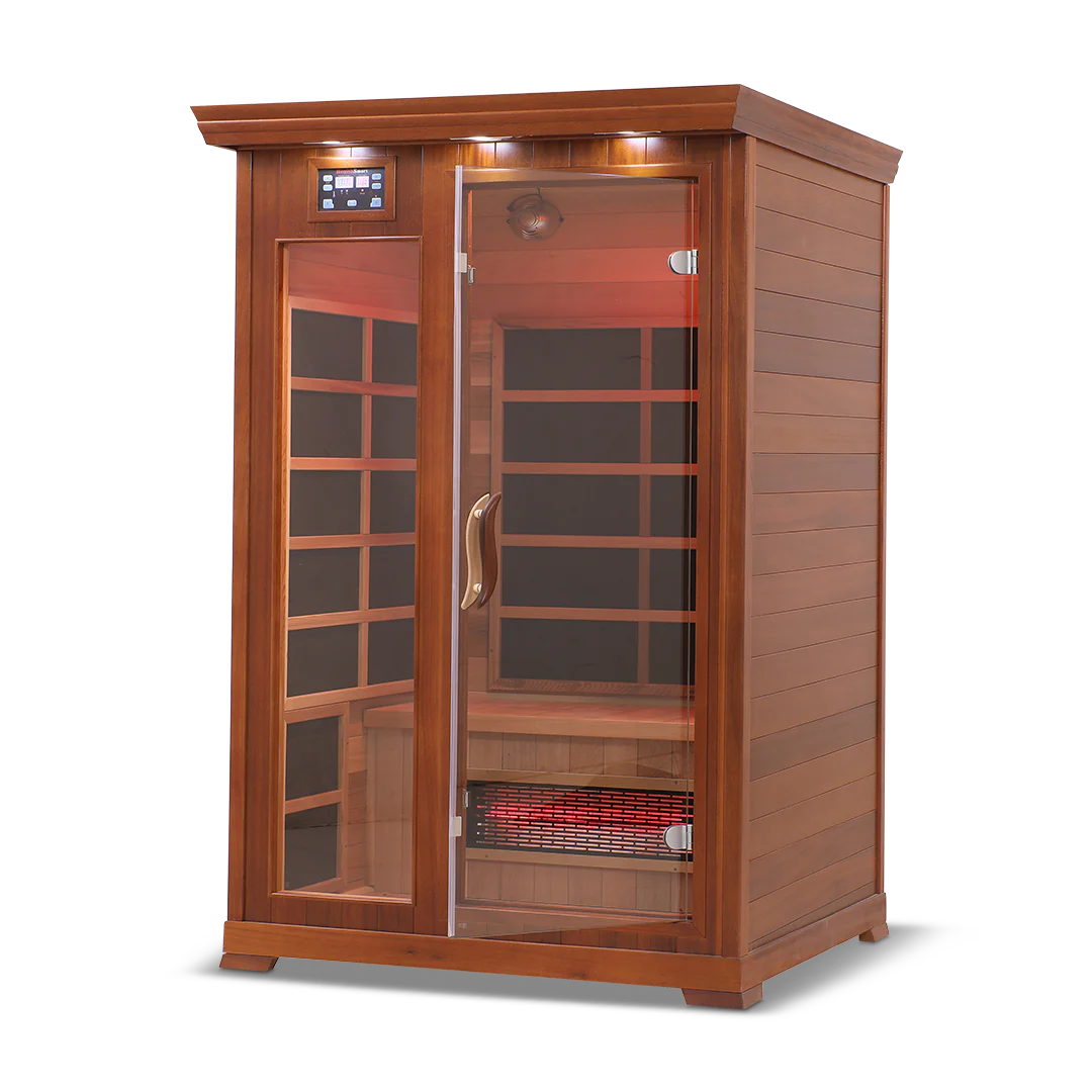 HealthSmart - Red Cedar 2-person Infrared Sauna