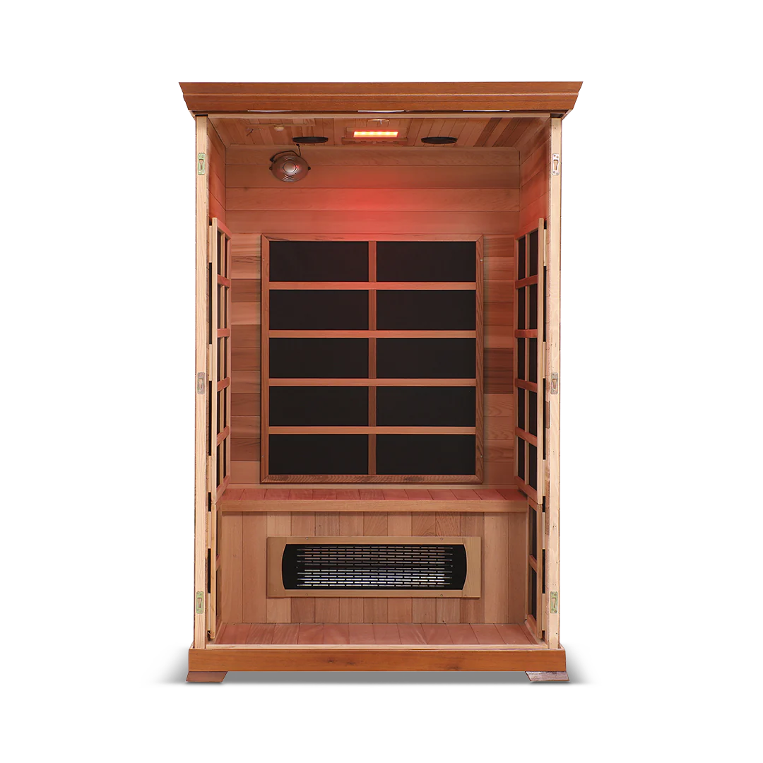 HealthSmart - Red Cedar 2-person Infrared Sauna