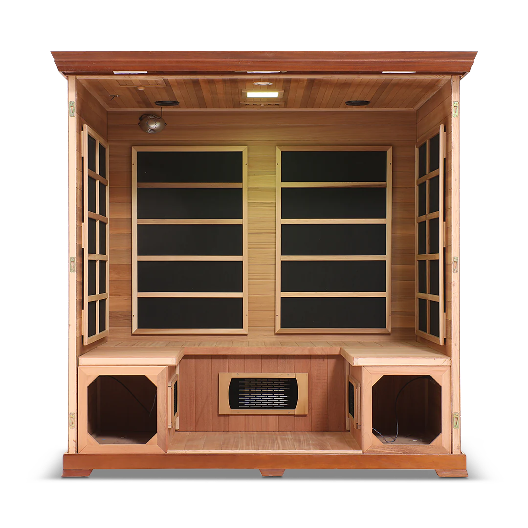 HealthSmart - Red Cedar 4-person Infrared Sauna