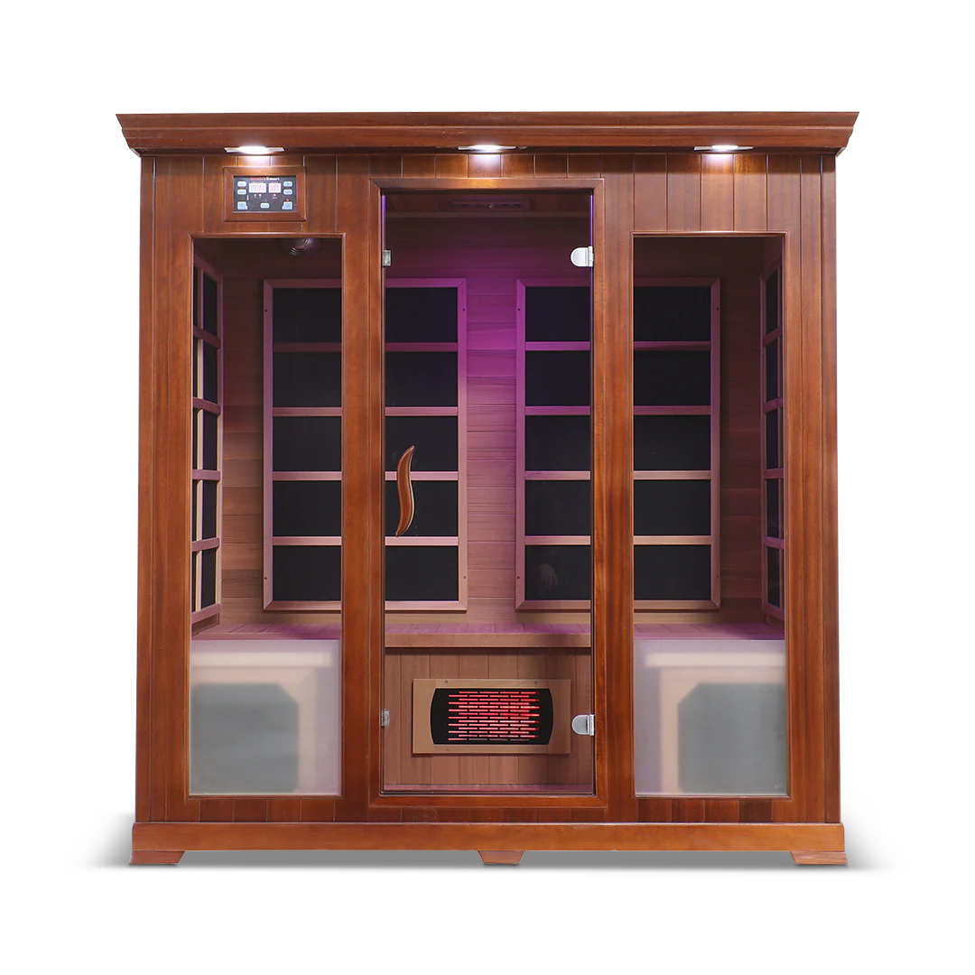 HealthSmart - Red Cedar 4-person Infrared Sauna