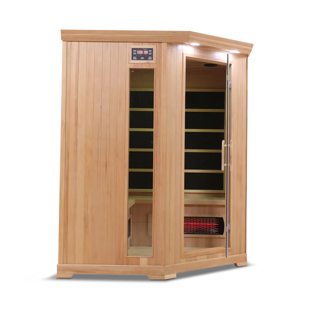 HealthSmart - Hemlock 4-person corner Infrared Sauna
