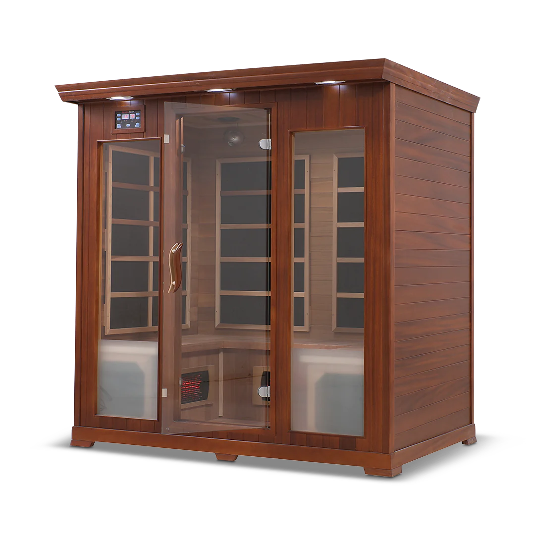 HealthSmart - Red Cedar 4-person Infrared Sauna