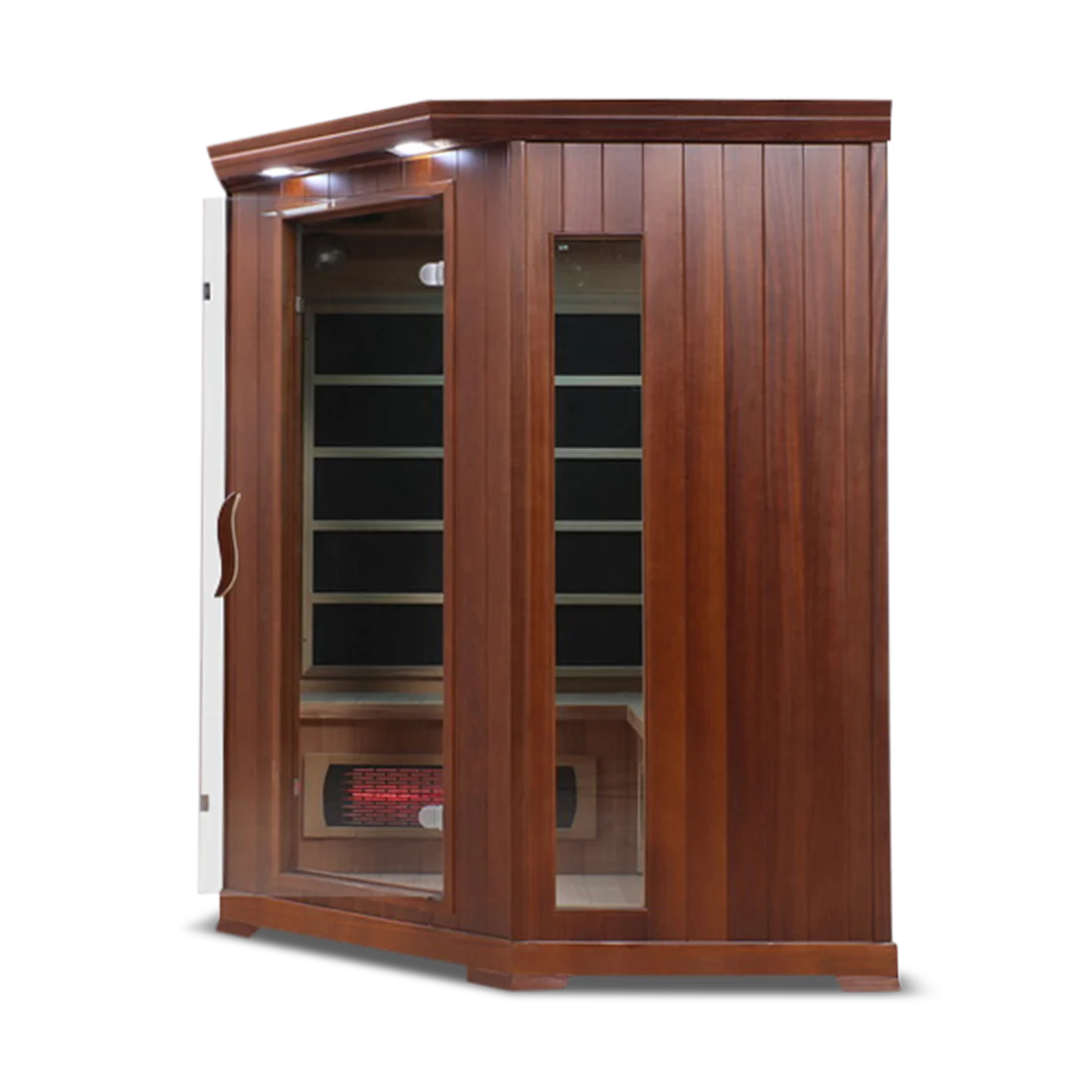 HealthSmart - Red Cedar 4-person corner Infrared Sauna