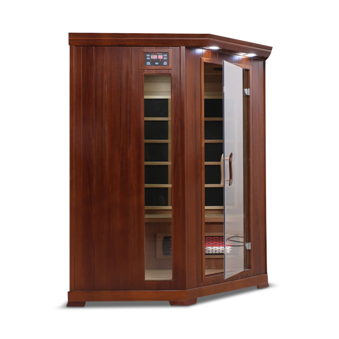 HealthSmart - Red Cedar 4-person corner Infrared Sauna