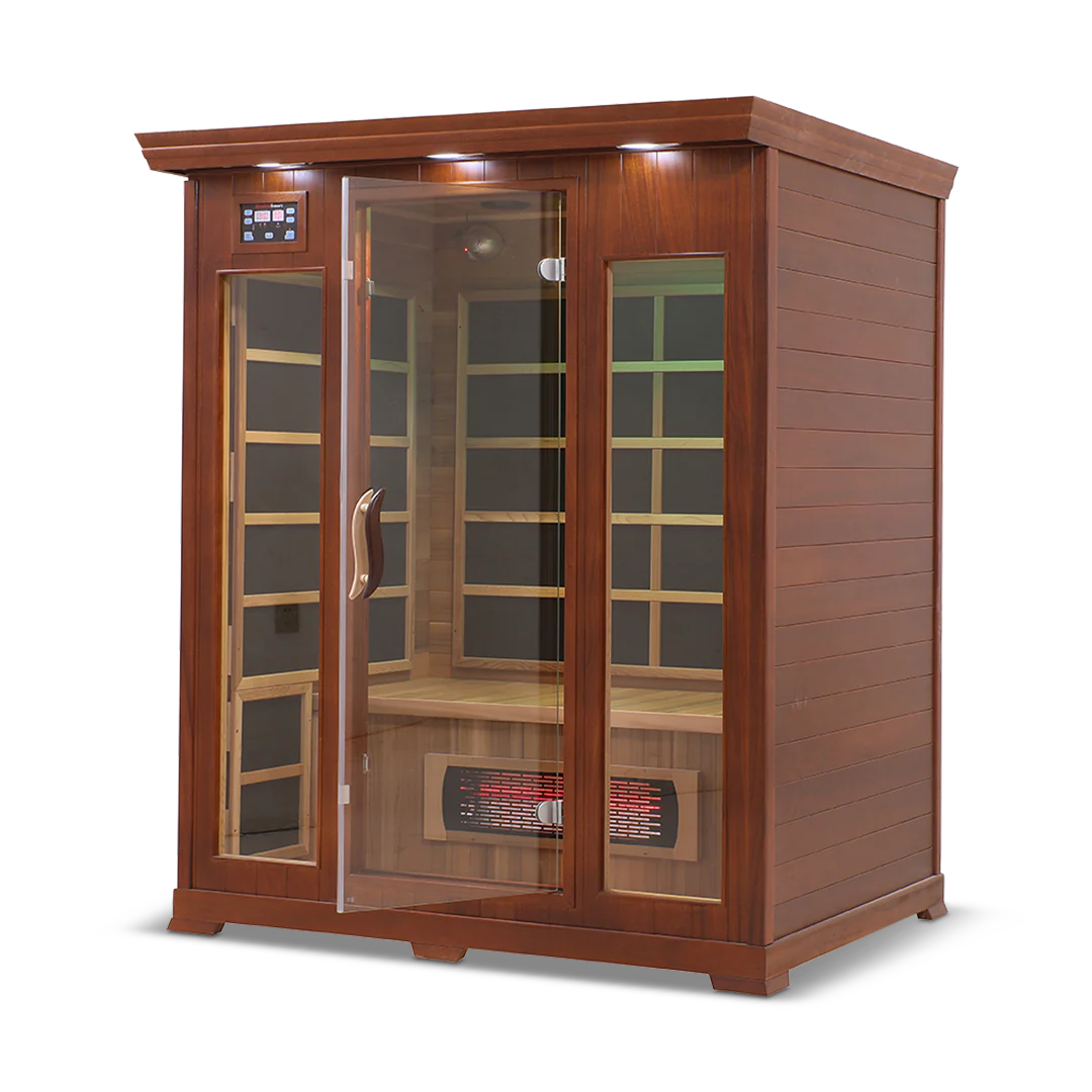 HealthSmart - Red Cedar 3-person Infrared Sauna