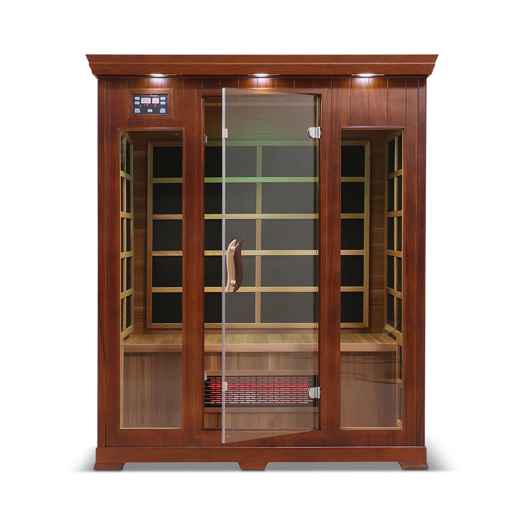 HealthSmart - Red Cedar 3-person Infrared Sauna