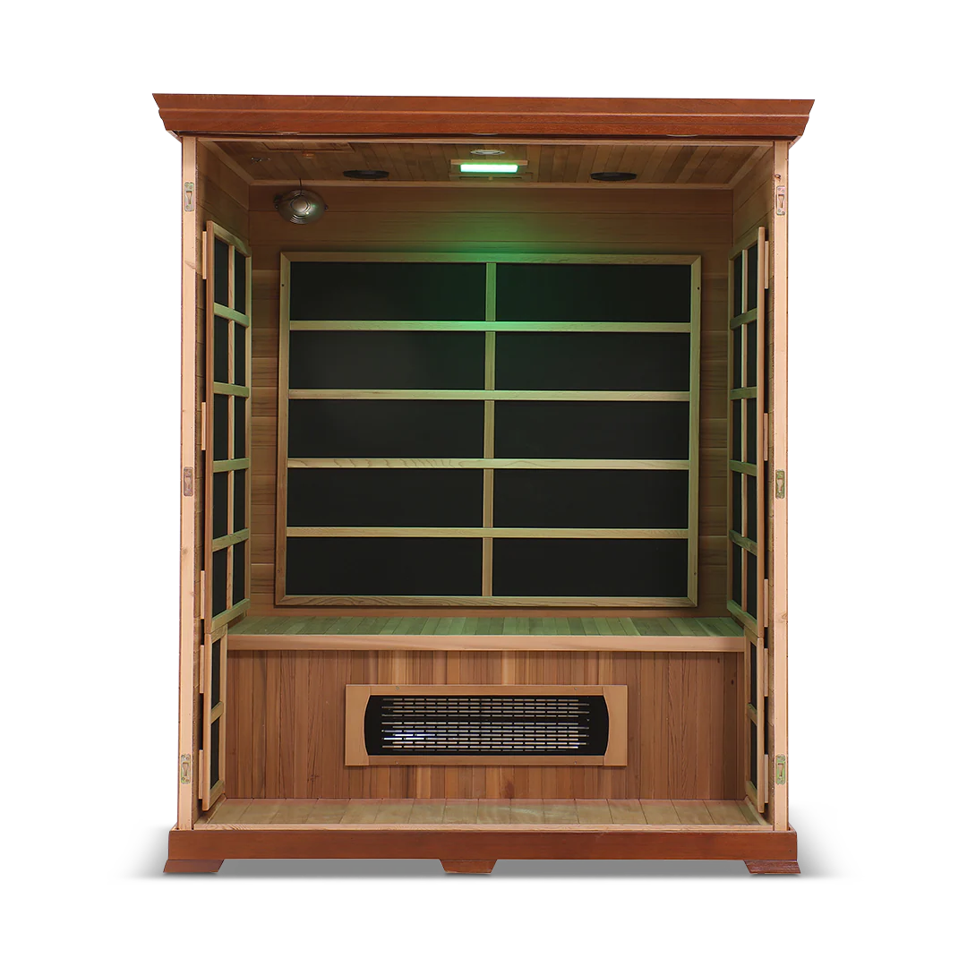 HealthSmart - Red Cedar 3-person Infrared Sauna