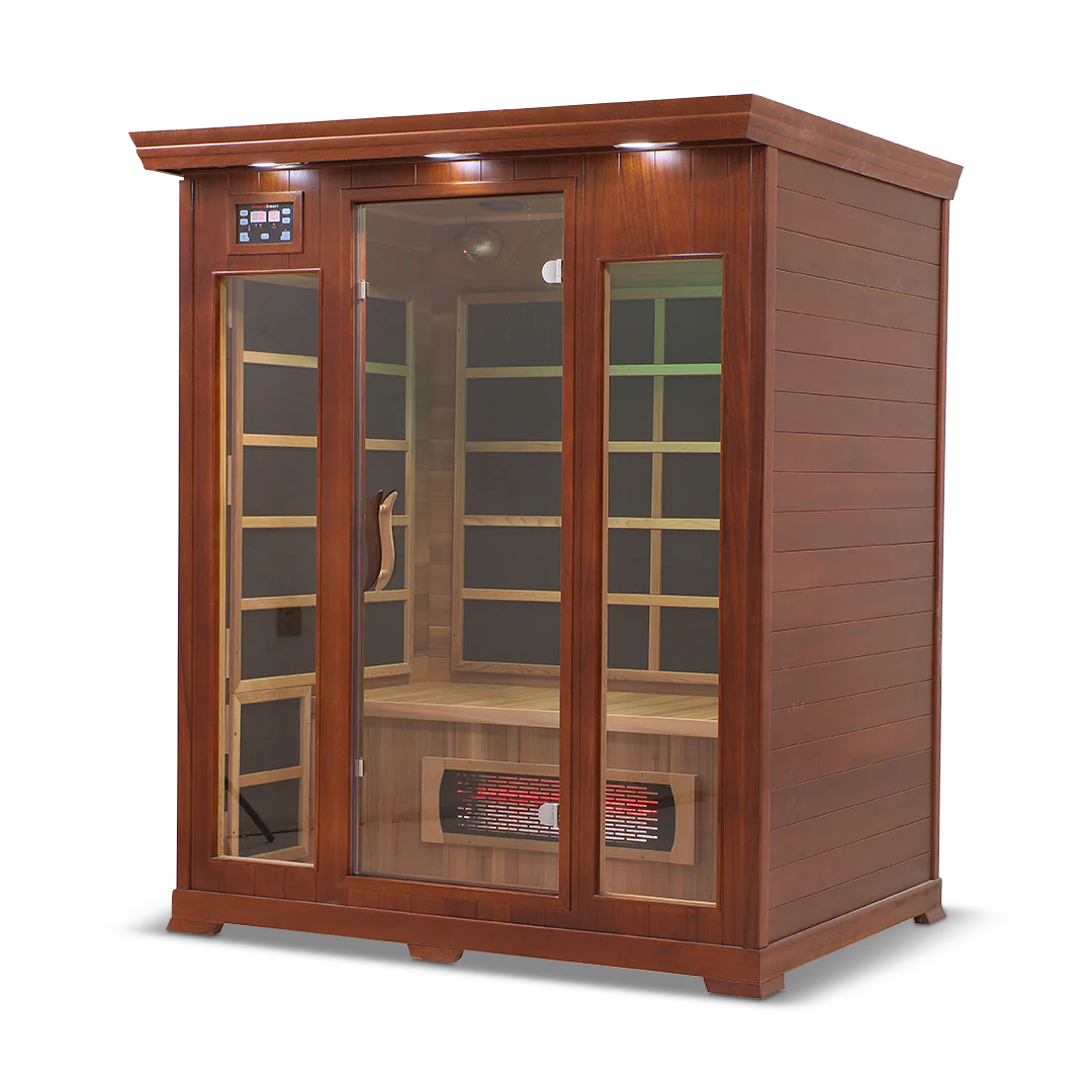 HealthSmart - Red Cedar 3-person Infrared Sauna