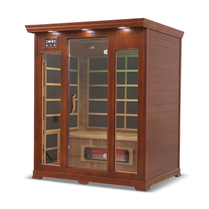 HealthSmart - Red Cedar 3-person Infrared Sauna