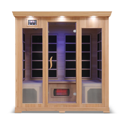 HealthSmart - Red Cedar 4-person Infrared Sauna