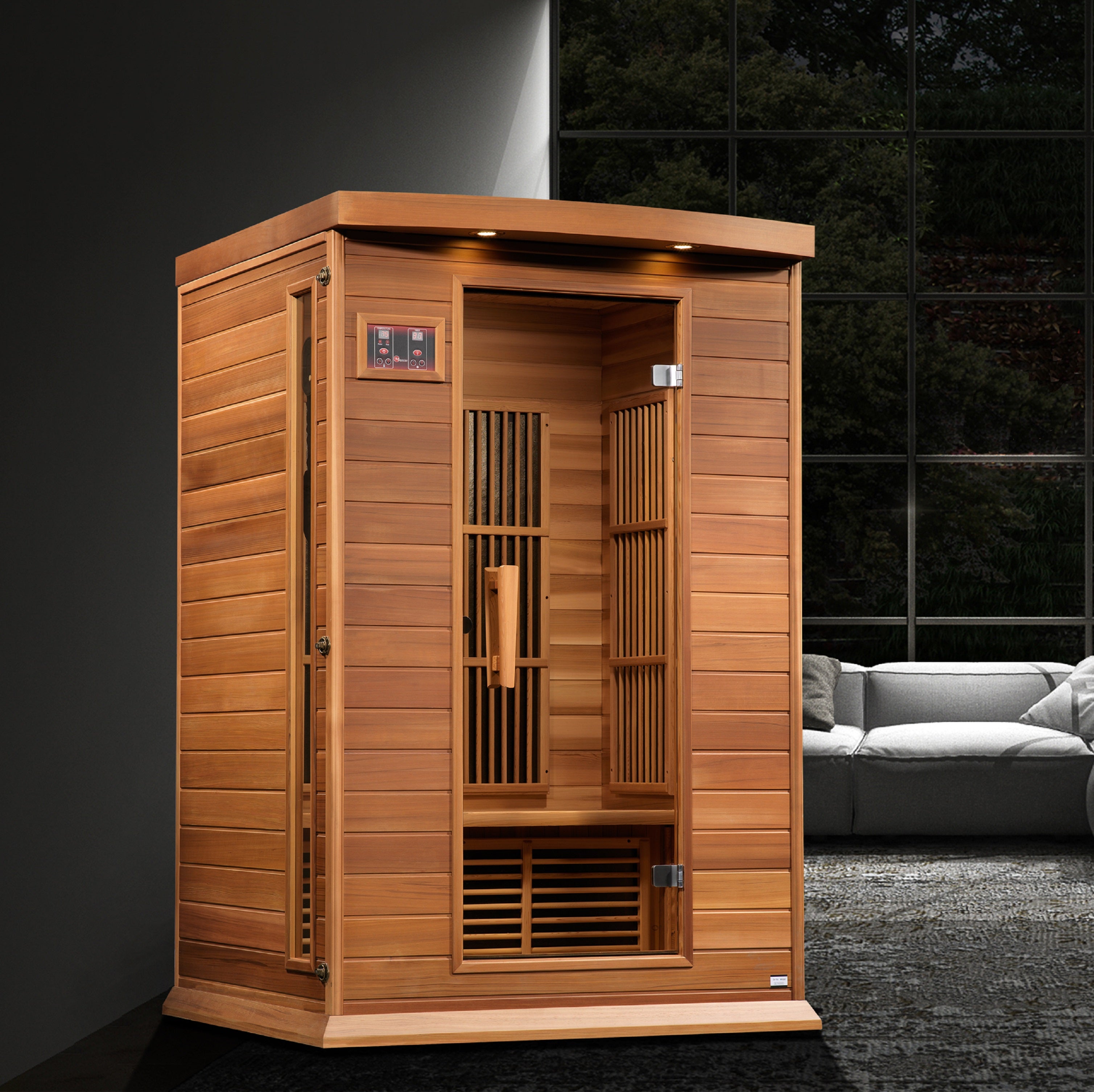 Maxxus 2-Person Low EMF (Under 8MG) FAR Infrared Sauna (Canadian Red Cedar)