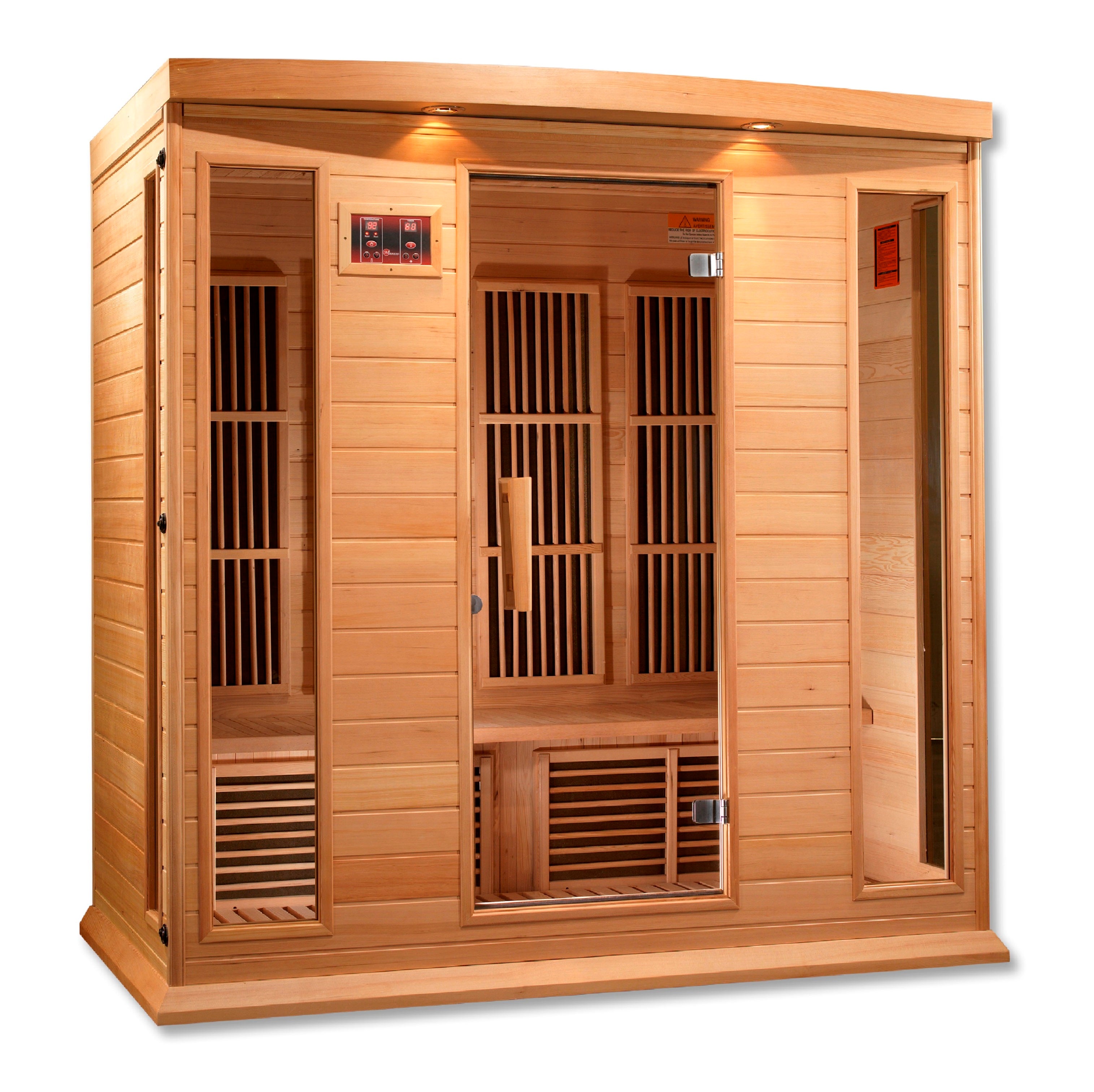 Maxxus 4-Person Low EMF (Under 8MG) FAR Infrared Sauna (Canadian Hemlock)